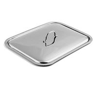 Home 284535 Coperchio Rettangolare, Acciaio/Inox, 35 x 26 cm