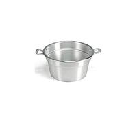 Home 3057438 Caldaia Alluminio Pesante Spazzolata Cm38 Pentole e Preparazione Cucina, 0.1 Litri, Argento, 38 cm
