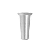 Home 3583726 Vaso da cimitero in plastica, argento, 18,5 cm