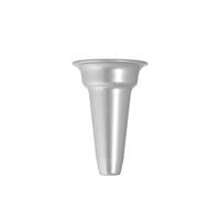 Home 3583826 Vaso Cimitero Per Loculo, Plastica, Argento, 17 cm