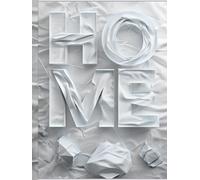 HOME 3D: Oversized Decorative Coffee Table Book for Modern Luxury Home Decor - Sculptural 3D-Effect Accent Book: Interior Styling, Shelf Display, Home Staging - Hardcover 8.25x11 in, 300 Dotted Pages
