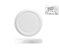Home 4181853 Confezione Capsule Twist-off, 53 mm, 50 Pezzi, 18/10 Steel