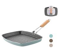 Home 418200 Bistecchiera Antiaderente Marte, Multicolore, 34 x 26 cm