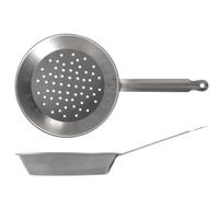 Home 4634627 Padella Castagne Pesante, Manico Antiscivolo, Ferro, 27 cm