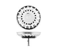 Home 5527300 Cestello per Scarico/Lavello, Acciaio/Inox, cm 8