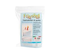 Home 6404507 Copritermo Estensibile Feltrostil in Tessuto Bianco, da 70 A 150 cm