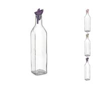 Home 7769705 Ampolla, Vetro, Con Tappo, Multicolore, Ml 500
