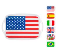 Home 8599700 Vassoio Rettangolare Flag, Melamina, 48.5 x 31 cm