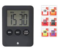 Home 8679500 Termometro Digitale Con Cronometro Digital Timer, Plastica Bianca E Metallo