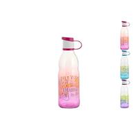 Home 9124505 Bottiglia Letra, Vetro, Multicolore, 0.5 lt