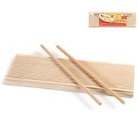 HOME 9654 Riga Gnocchi Doppiouso, Legno, Beige, 37x12x3 cm