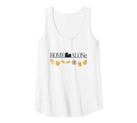 Home Alone Official Movie Logo with Booby Trap Icons Canotta, Donna, Bianco, XL