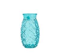 Home Ananas, Set 6 Bicchieri Cocktail, Vetro, Azzurro, 70 ml