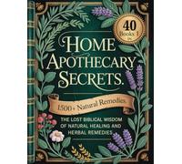 Home Apothecary Secrets: 1500+ Sacred Herbal Remedies and Healing Recipes to Boost Vitality, Ease Pain, Strengthen Immunity, and Restore Divine Balance - Inspired by Ancient Biblical Wisdom