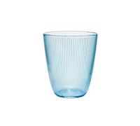Home Arc Stripy Set 6 Bicchieri in Vetro Azzurro, 31cl