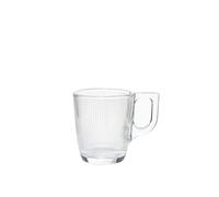 Home Arc Stripy Set 6 Tazzine da Caffè in Vetro, 9cl