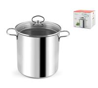 Home ADA Asparagera Acciaio Inox Coperchio 20cm, 3 Lt, Inossidabile, Argento, 20 cm