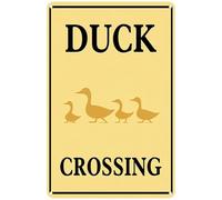 Home Bar Man Cave Wall Decor Duck Crossing Funny Tin Signs Decorazioni Bar Poster Art