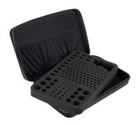 Home Battery Organizer Storage Case - EVA, 40x27x9cm Household Battery Holder with Hardshell | Waterproof Hard Organizer Box Bag, Large Capacity For AAA, AA, C, D, 9V Batteries, Black, Travel, Home