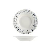 Home Bloom Set 6 Piatti Fondi, Porcellana, Ala, 21cm