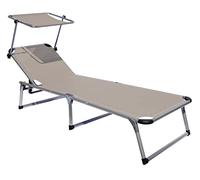 Home Brandina in Alluminio e texitilene con tettuccio, Tortora