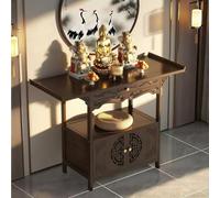 Home Buddha Altar Table - Exquisite Buddhist Niche, Personal Meditation Shrine & Altar Shelf, Living Room, Study Room, Bedroom & Meditation Space (120 * 40 * 100cm)