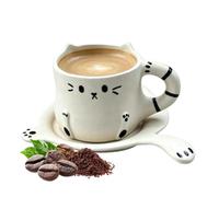 Home Cafe Decor: For home cafe decor, this handmade cat face coffee mug a