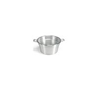 Caldaia Alluminio Pesante Spazzolata Cm 32 7l Argento Home