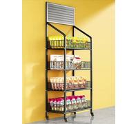 Home Carrelli organizer per chip/caramelle/snack, supporto resistente per supermercato/negozi al dettaglio/dispensario/mercato, rimorchio per alimenti con ruote