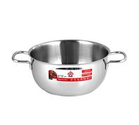 HOME Casseruola con 2 manici – 12 cm – Acciaio inossidabile
