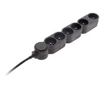 Home, Cavo casa 6X16A Black Bloc tra HO5VVF 3G1 1,5m - con spina extrapla, B00ZXIZRIO