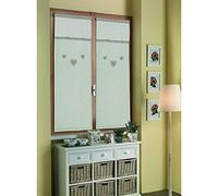 Home Collection TCCHE155/150 Tendina Coppia Cherie, Poliestere, Beige, 60 x 150 cm, 2 pezzi