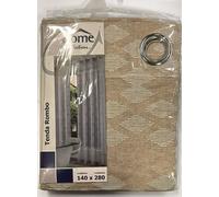 HOME COLLECTIONS - TENDA CON ANELLI ROMBO 140X280CM BEIGE