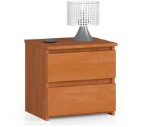 Home Collective Cassettiera con 2 cassetti cassettiera camera da letto corridoio soggiorno organizer cassettiera larghezza 40 cm altezza 40 cm | Credenza credenza multiuso in legno di ontano