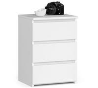 Home Collective Cassettiera con tre cassetti, elegante, per interni minimalisti, 40 x 35 x 57 cm, soggiorno, camera da letto, corridoio, armadio, credenza, tanto spazio per riporre gli oggetti