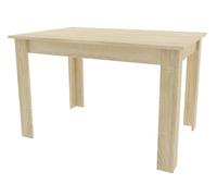 Home Collective Tavolo da pranzo tavolo da cucina, piano in rovere Sonoma, tavolo in legno tavolo da pranzo, 120 x 80 x 75 cm, spessore 18 mm, cucina soggiorno rovere Sonoma