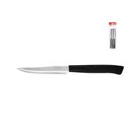 Home Coltelli da Bistecca, 11 cm, Confezione da 6 Pezzi, Plastica, Nero