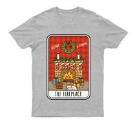 Home & Comfort The Fireplace Christmas Holidays Maglietta da uomo maglietta...