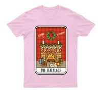 Home & Comfort The Fireplace Christmas Holidays Maglietta da uomo maglietta...