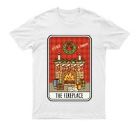 Home & Comfort The Fireplace Christmas Holidays Maglietta da uomo maglietta...