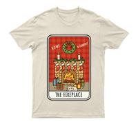 Home & Comfort The Fireplace Christmas Holidays Maglietta da uomo maglietta...