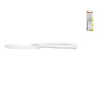 Home Confezione 6 coltelli tavola bianchi Dinamik lama acciaio inox seghettata