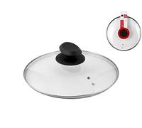 Home Coperchio, 16 cm, Acciaio Inossidabile, Trasparente/Acciaio