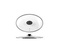 Home Coperchio con Bordo, 26 cm, Argento, 27x27x7 cm