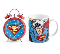 Home DC Comics Superman Set Tazza + Sveglia, Porcellana + Metallo, cc 360