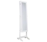 HOME DECO FACTORY Armadietto con piedi Verone portaoggetti per gioielli, bianco, 37,5 x 34 x 145 cm