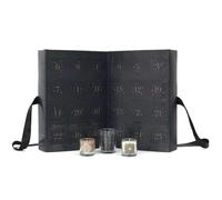 HOME DECO FACTORY, BO0051, Calendario dell'Avvento con 24 Candele profumate, Design Nero e Oro, Ideale per Le Feste, Regalo Originale, Atmosfera Calda, 24 x 5 cm, Nero e Oro, Design Assortito