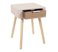 HOME DECO FACTORY CMP Paris Bedside Table Two-Colour 48 x 40 x 35 cm Pink
