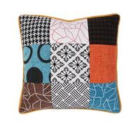 HOME DECO FACTORY Cuscino patchwork sfoderabile, 40 x 40 cm, decorazione tessile