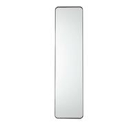 HOME DECO FACTORY, HD0027, Specchio per Porta Nero 30x120 cm - Design Elegante e Moderno, Perfetto per Soggiorno, Camera da Letto o Ingresso, Installazione Semplice, riflesso Luminoso e Pratico